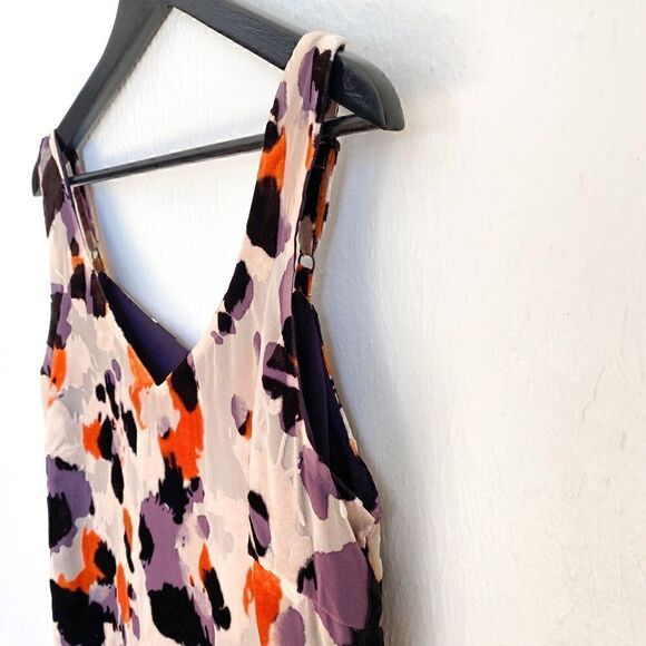 Cabi Radiant Velvet Burnout Slip Dress Women’s Small Style# 3514 Orange Purple - Picture 5 of 11